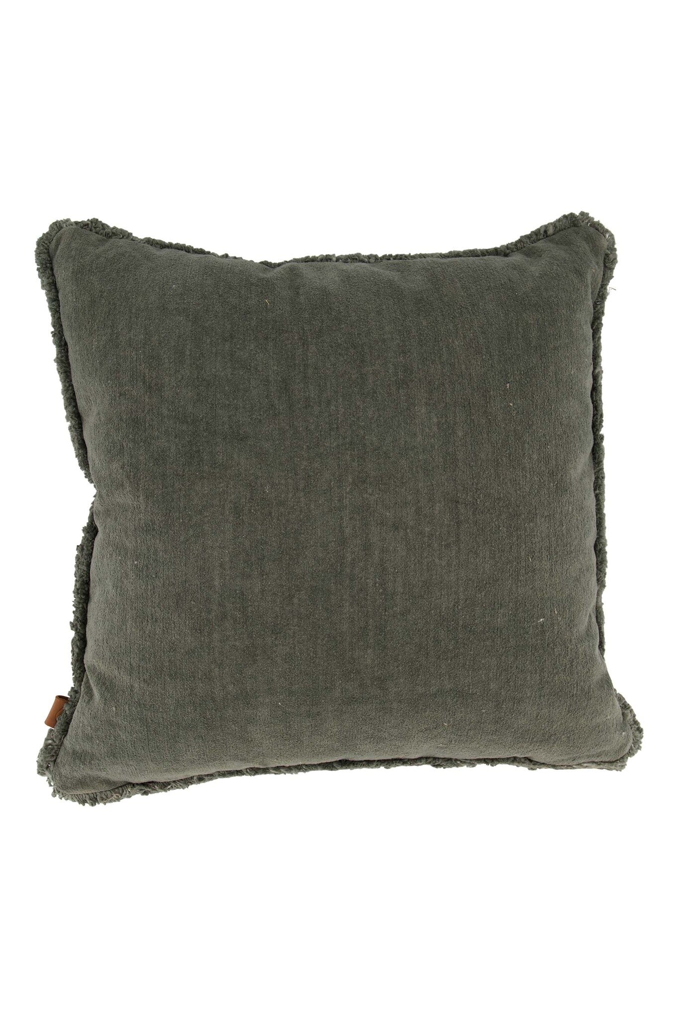 Zusss | Kussen velvet love 45x45cm donkergroen