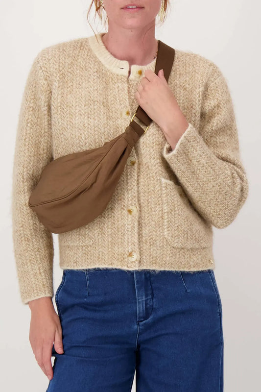 Zusss | Fanny pack nylon chocoladebruin