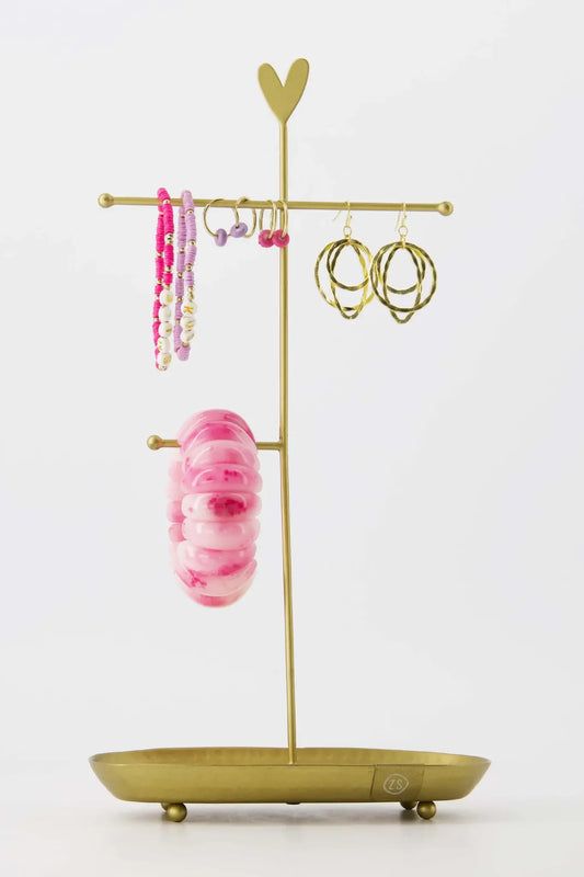 Zusss | Kralenarmband smile felroze