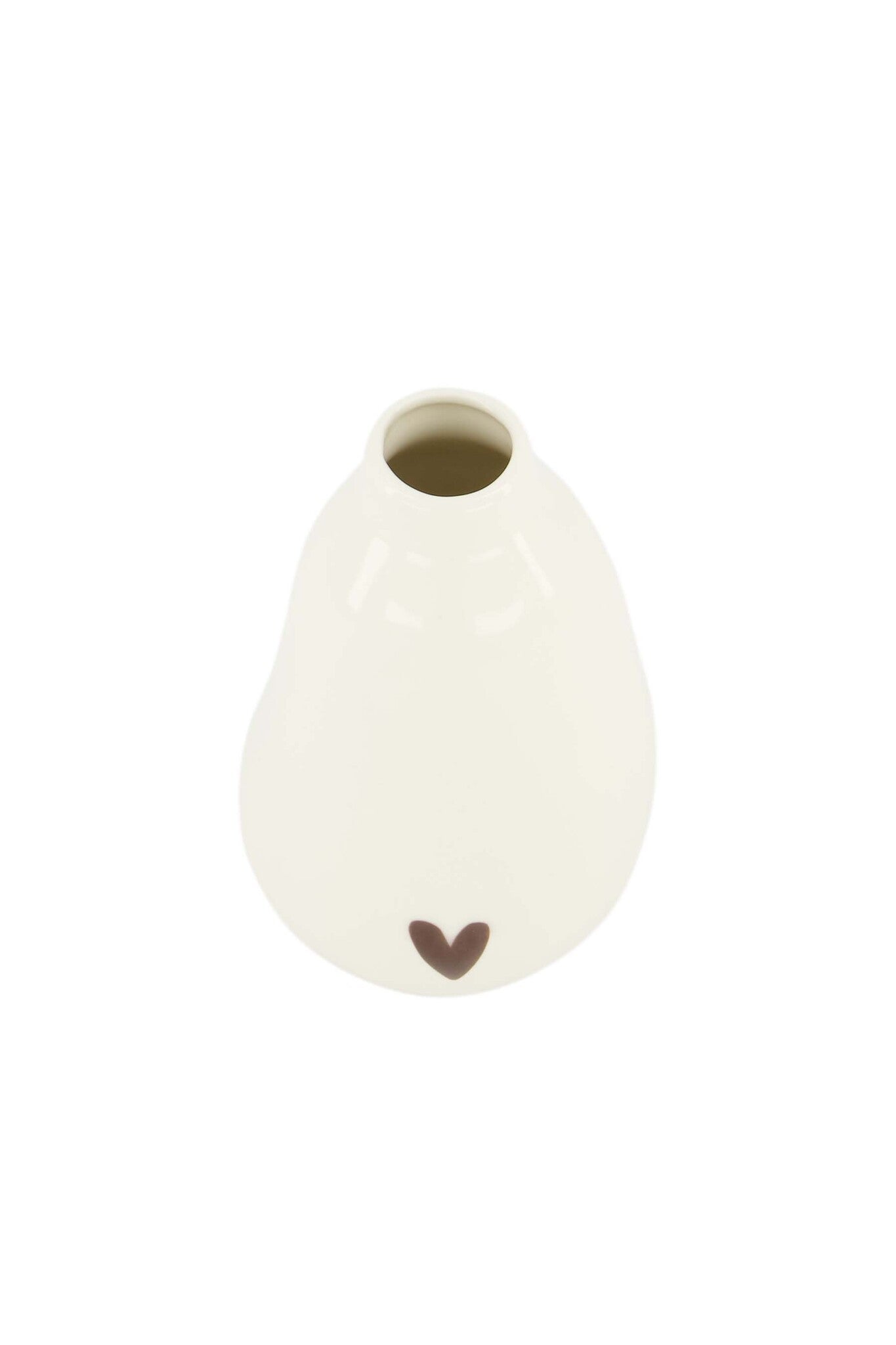 Zusss | Vaasje keramiek hartje wit/port