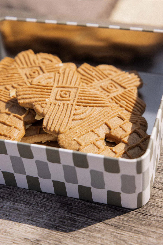 Zusss | Koekblik hartje rood/grijs/groen