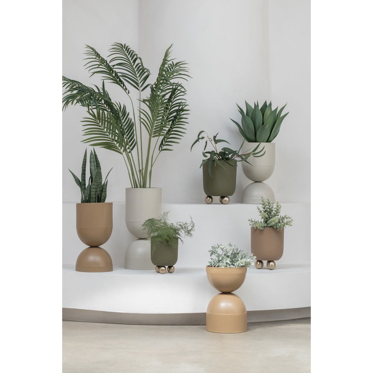 Present Time Plantpot Toner Groot Bruin