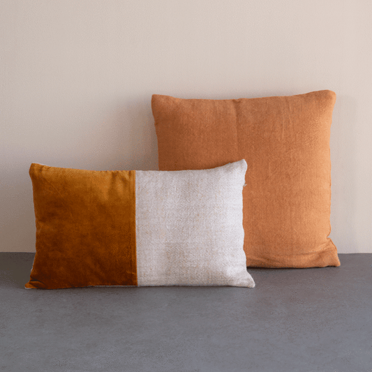 Urban Nature Culture | Cushion washed jute golden oak