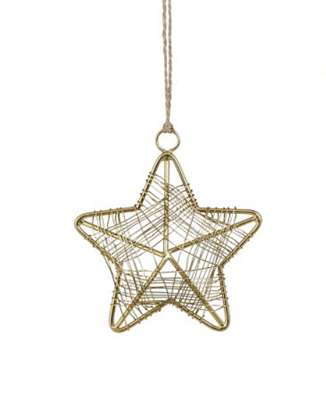 Selected by | Hanger ster goud 10cm