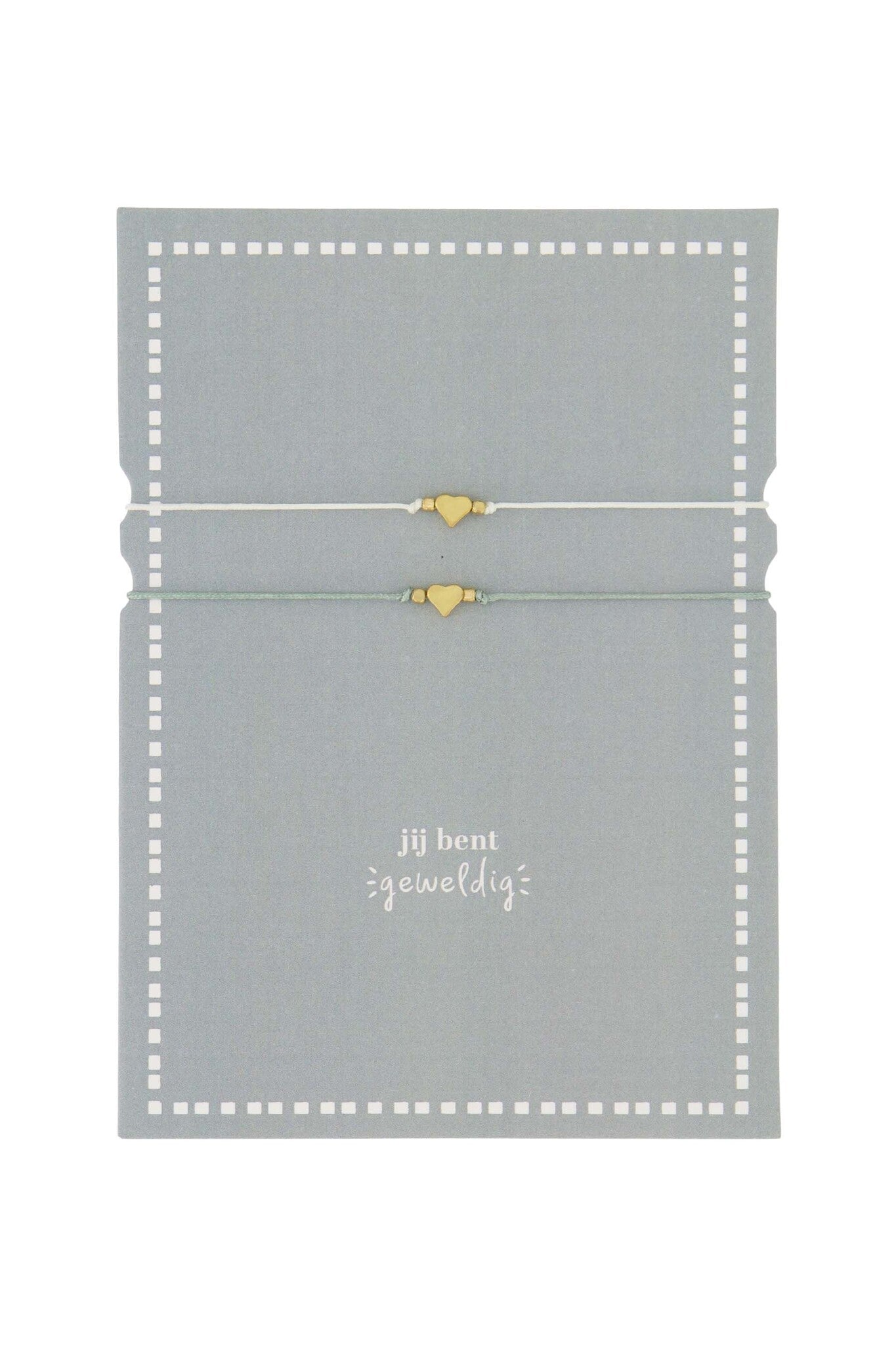 Zusss | Ansichtkaart met vriendschapsarmbandjes Jij bent geweldig