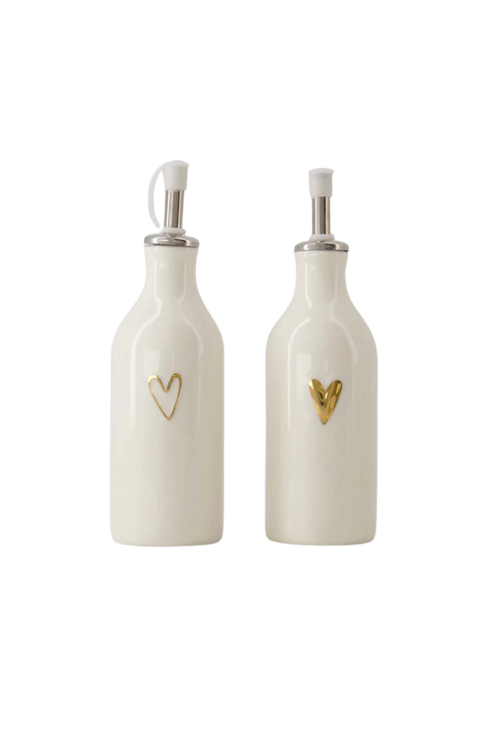 Zusss | Olie/azijn fles hartje goud