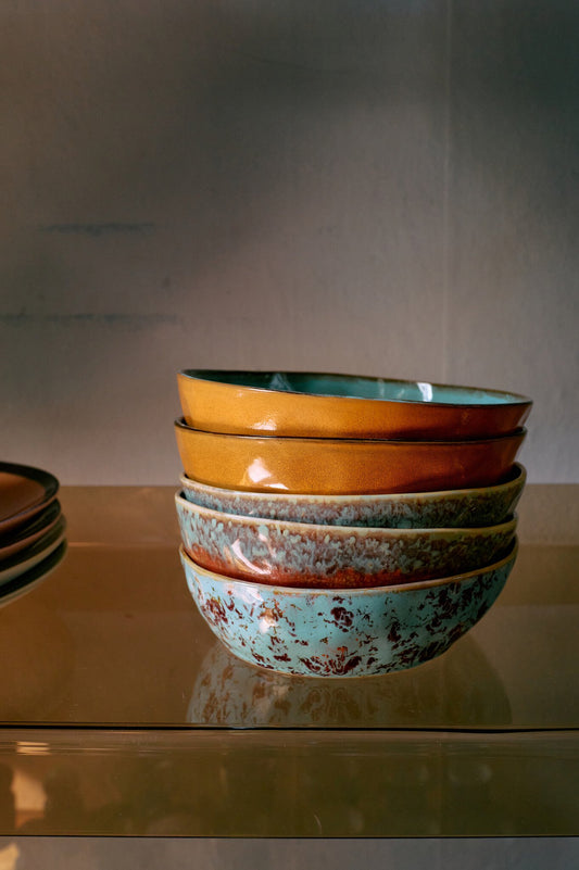 HK Living | 70's servies pasta bowl Patina