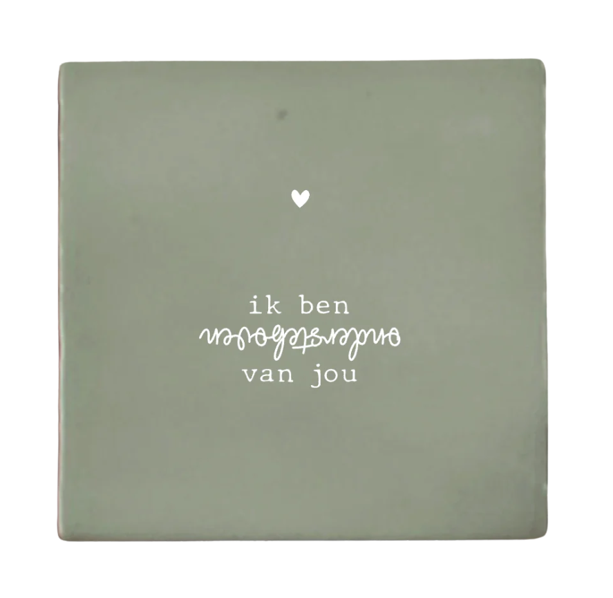 Label2X | Tegeltje ik ben ondersteboven van jou