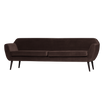 Woood Rocco XL Bank 230 cm Velvet Donkerbruin