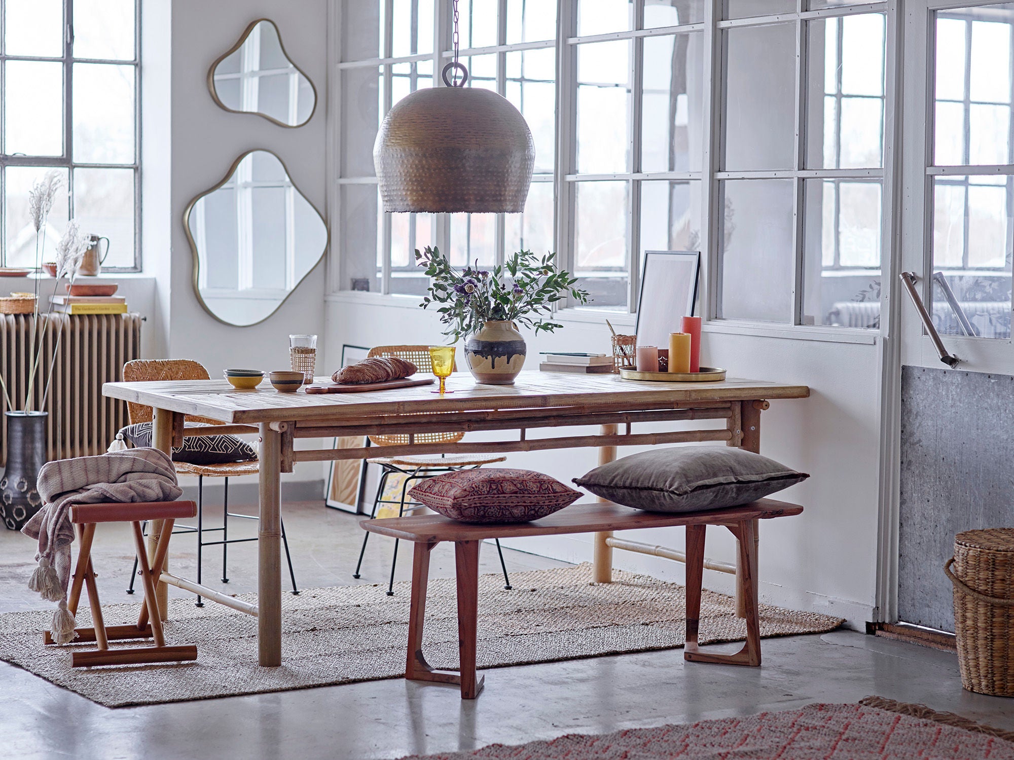 Bloomingville | Eettafel Sole bamboe 200cm