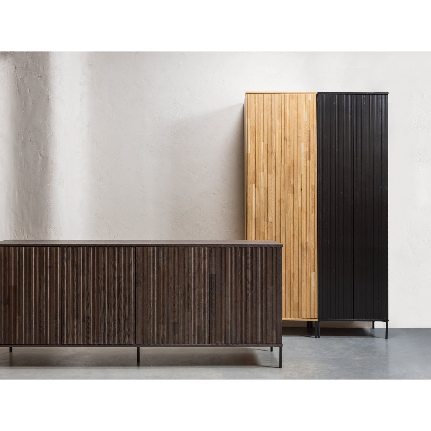 Woood New Gravure Dressoir 200cm essen espresso