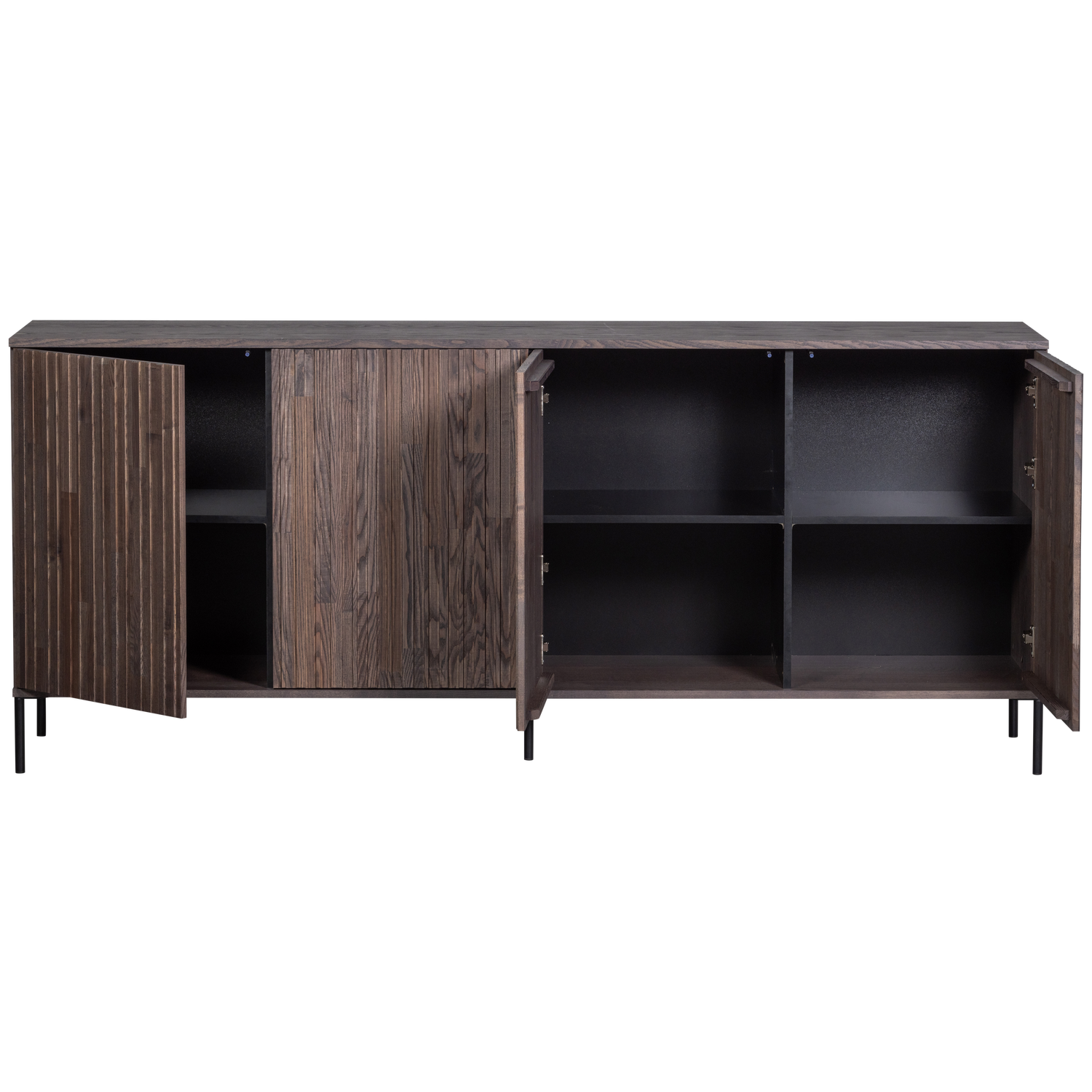 Woood New Gravure Dressoir 200cm essen espresso