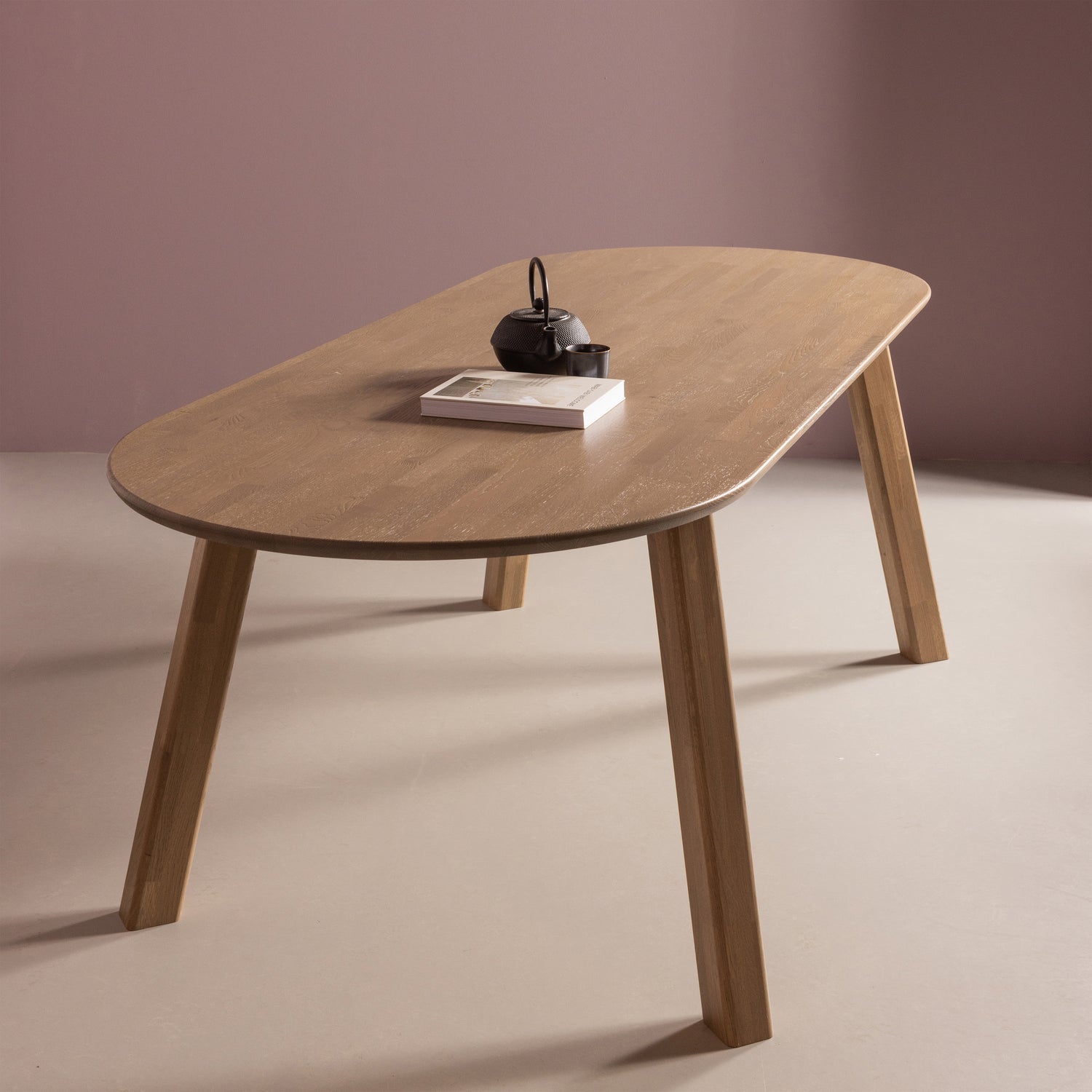 Woood Haarlem Eettafelpoot Eiken Pebble Grey - Set van 2