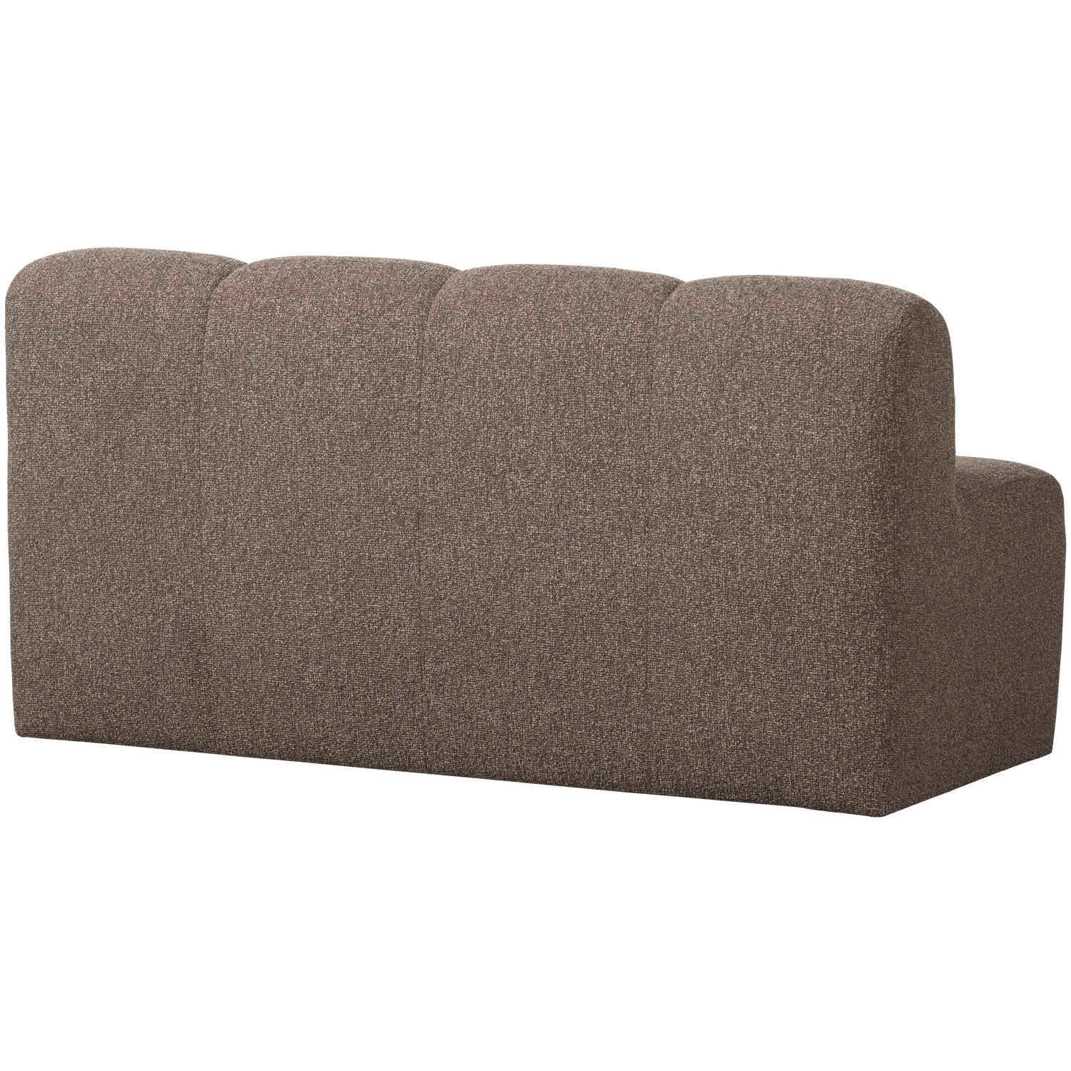 Woood Mojo Eetbank met rugleuning 164cm Boucle bruin melange
