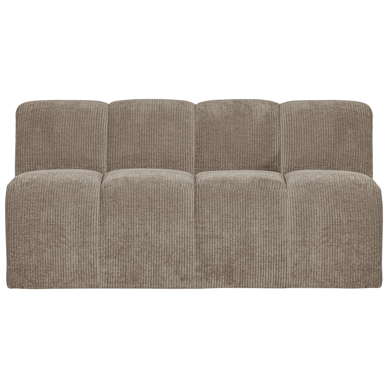 Woood Mojo Eetbank met rugleuning 164cm Ribstof donkerzand