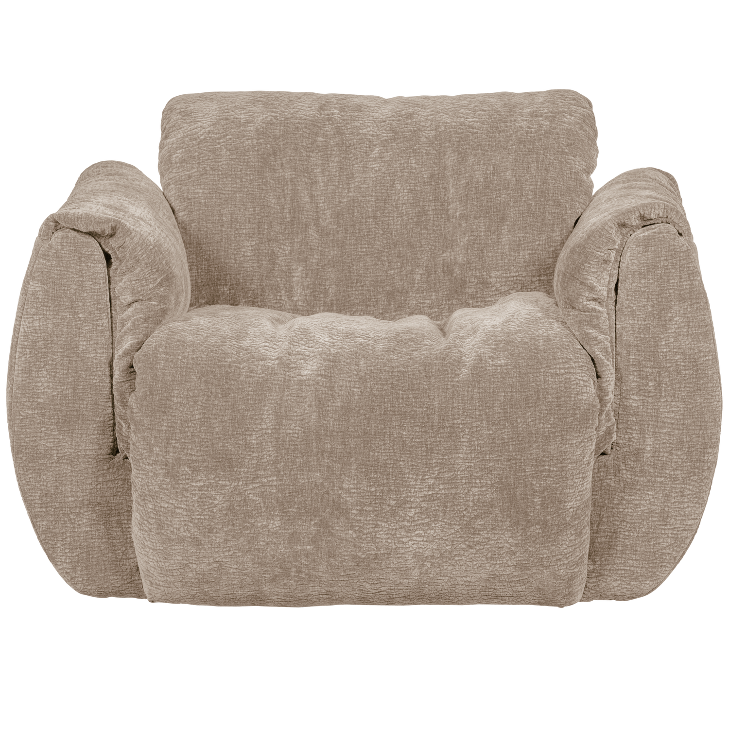 Woood Baggy Draaifauteuil 3D Chenille Zand