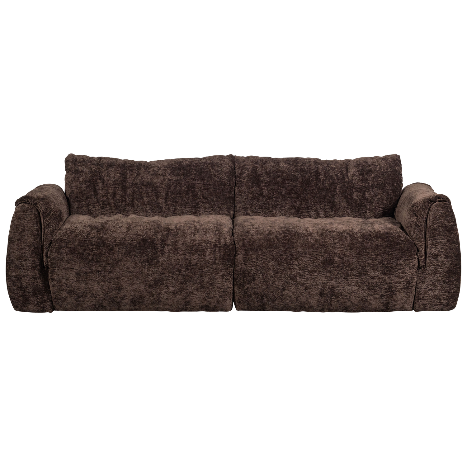 Woood Baggy 2-Zits bank 3D Chenille Donkerbruin