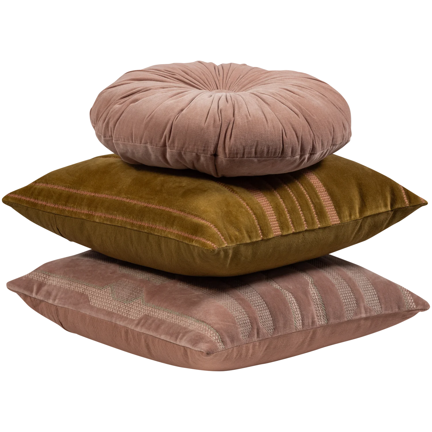 Woood | Kussen Feis roze rond 36cm