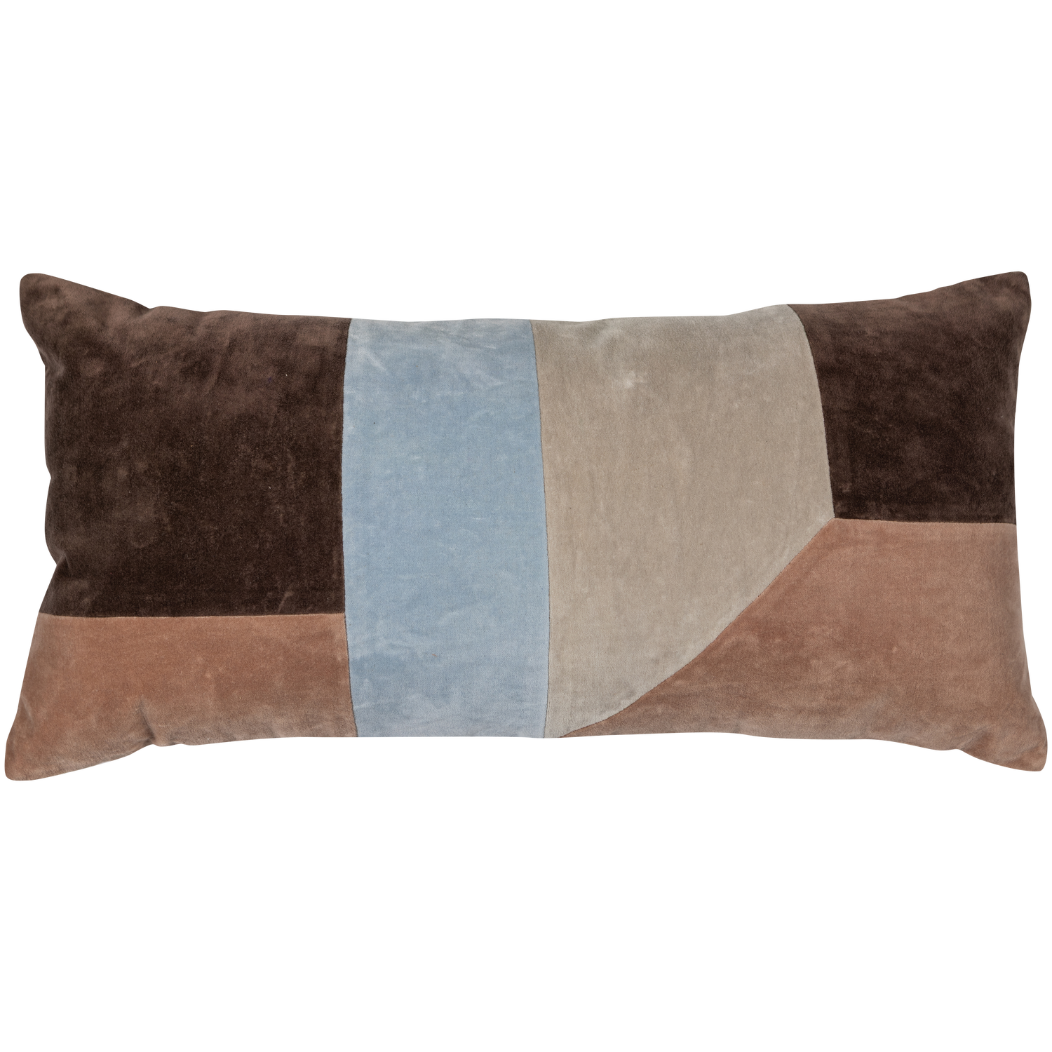 Woood Laon Kussenset naturel/blauw 3stuks