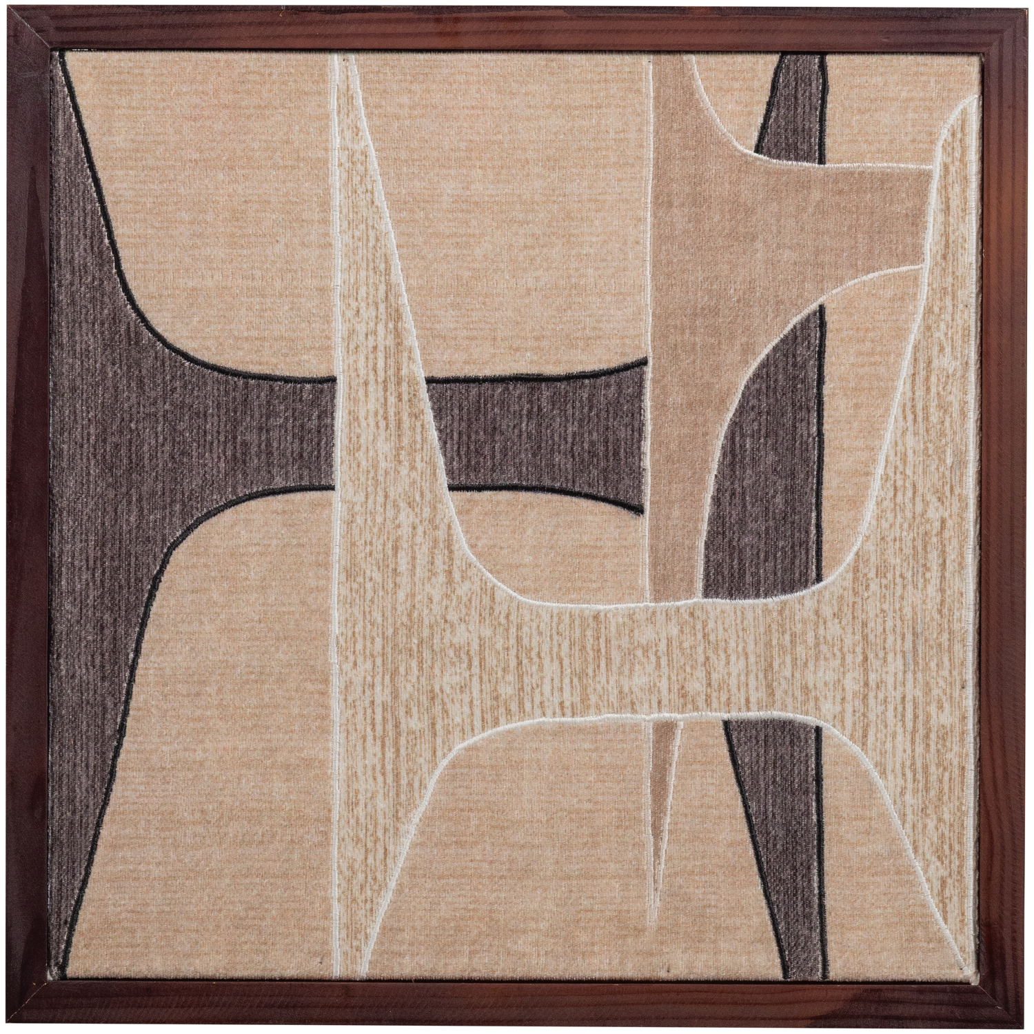 Woood Anno Wanddeco Katoen Naturel/Bruin