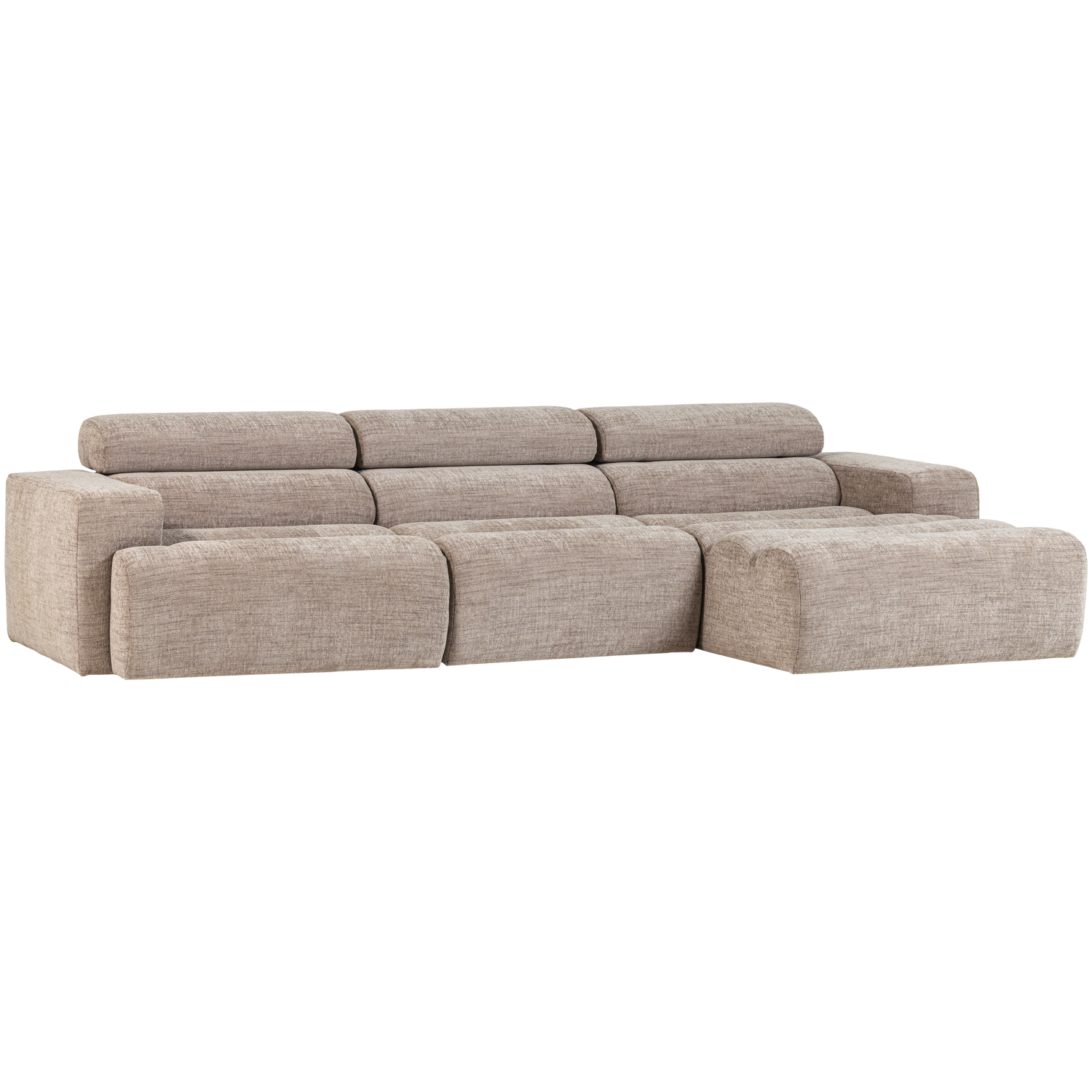 Woood Novi Chaise Longue bank rechts naturel melange