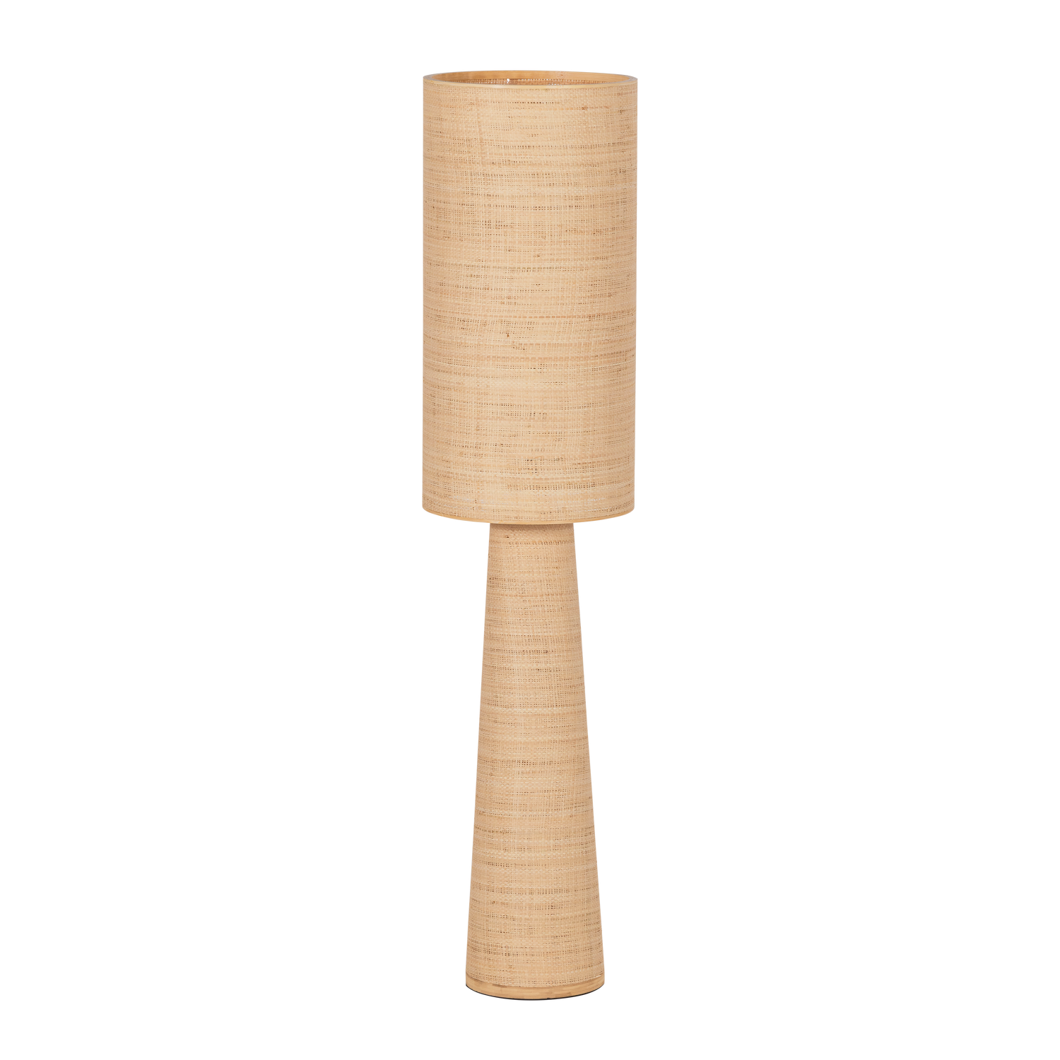 Woood Syro Vloerlamp Raffia naturel 130cm