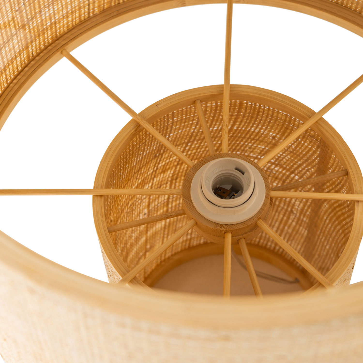 Woood Syro Tafellamp Raffia naturel 55cm