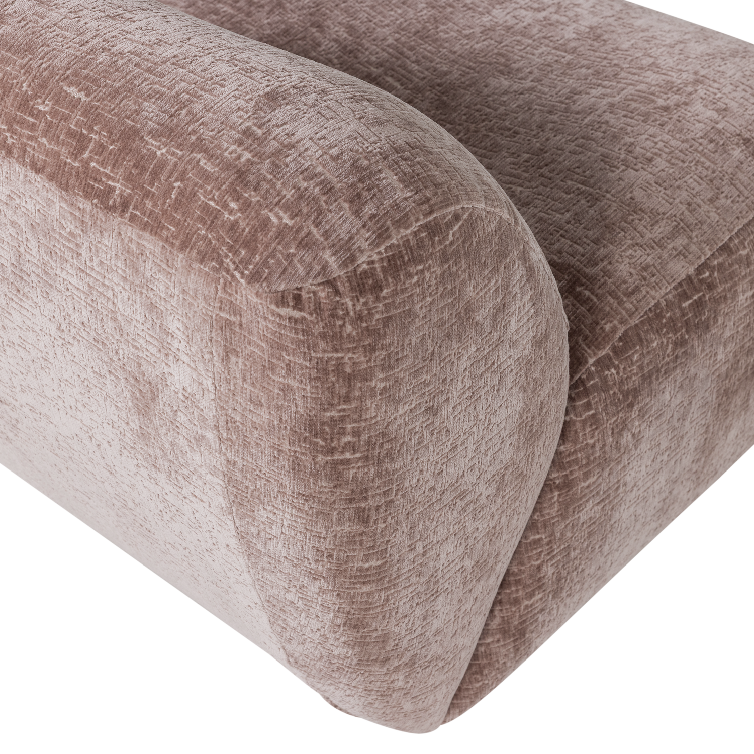 Woood Nomu Fauteuil Craquele velvet lichtroze