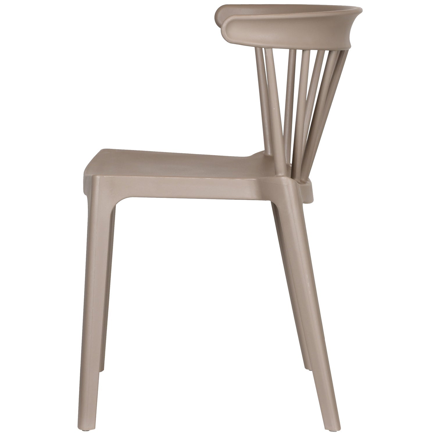 Woood Bliss Tuinstoel met spijlen taupe (set van 2)