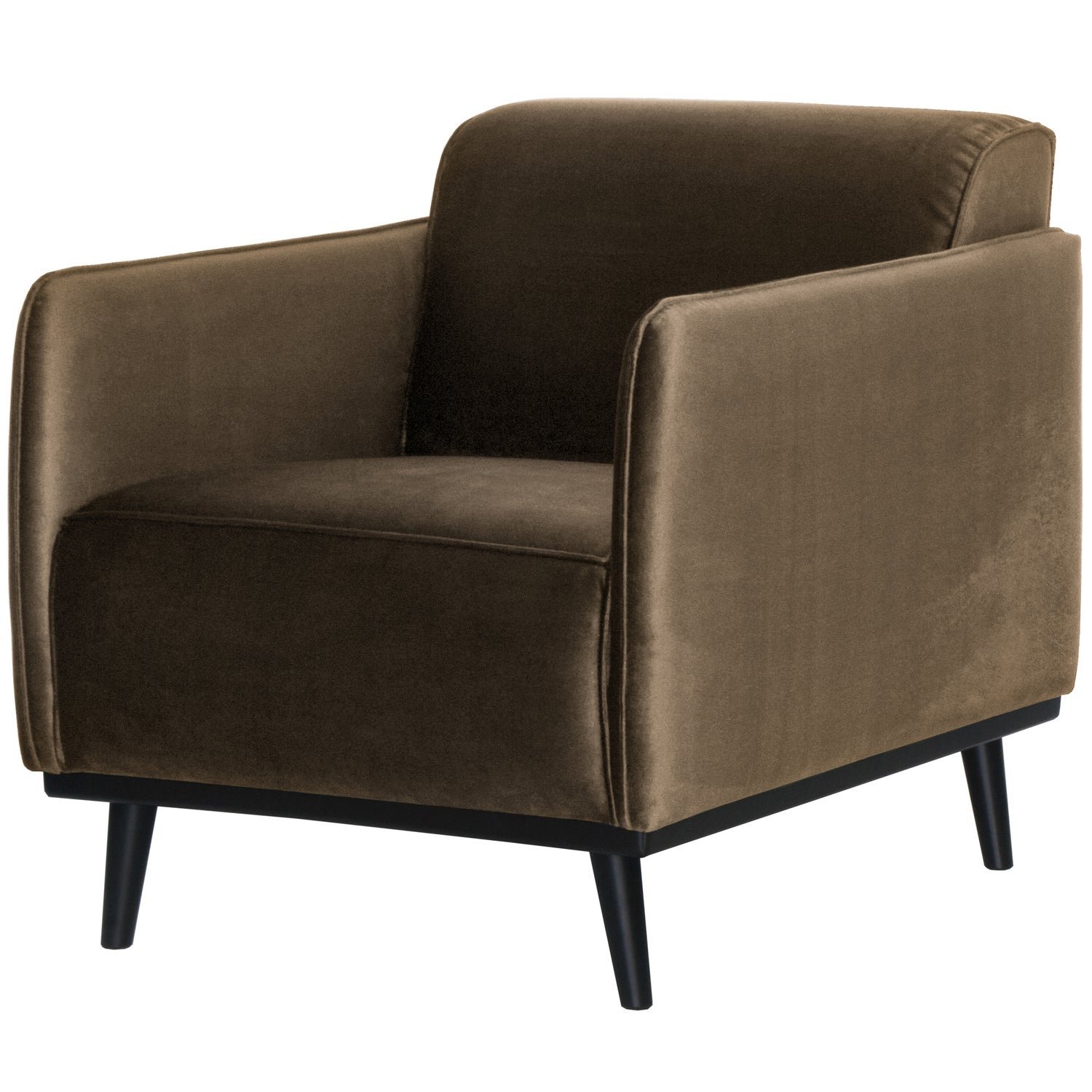 Woood Statement Fauteuil Met Arm Velvet Taupe