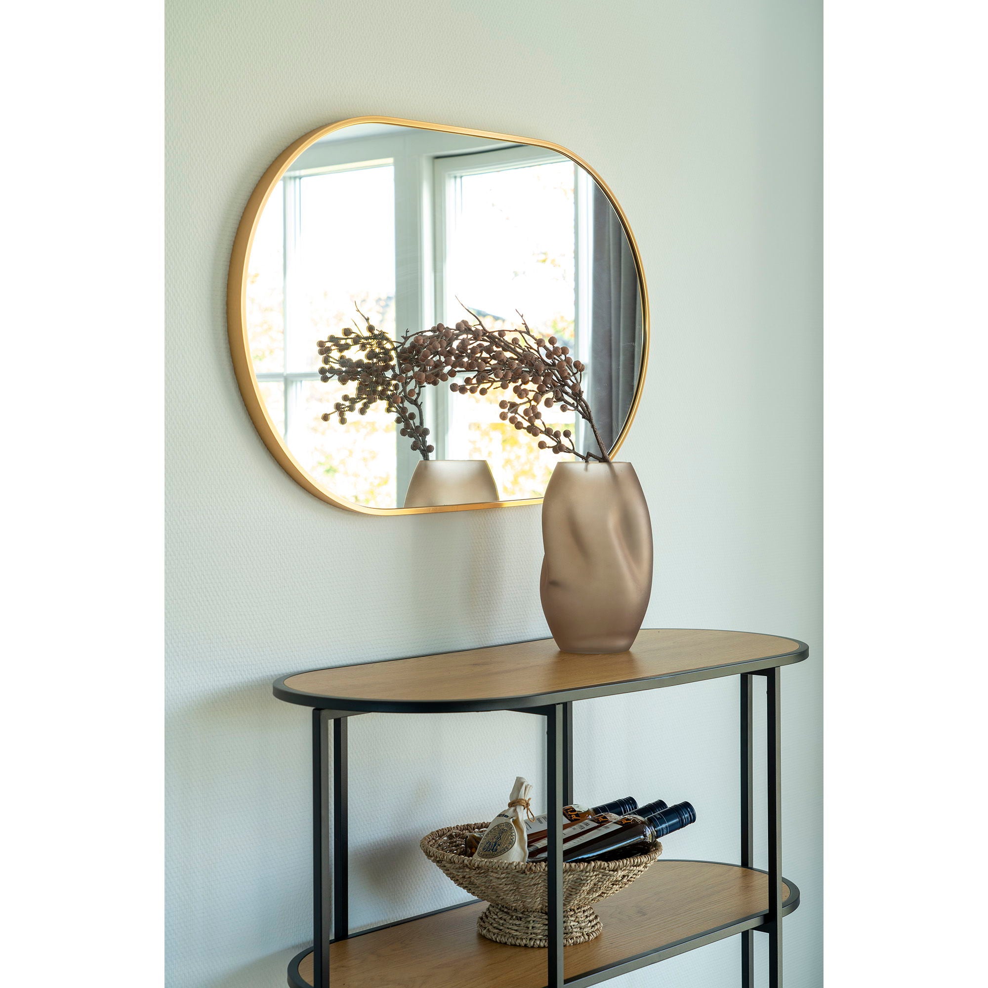 House Nordic | Spiegel ovaal brass 80cm