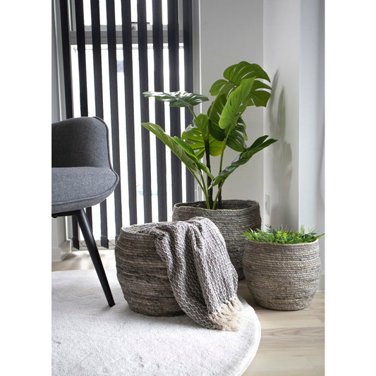 House Nordic | Grijze manden set van 3