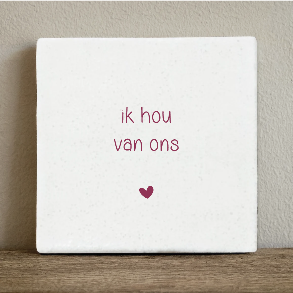 Tegeltje ik hou van ons