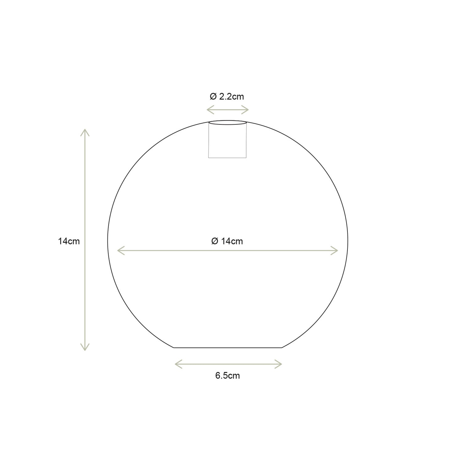 vtwonen | Kerzenständer Perle 14cm