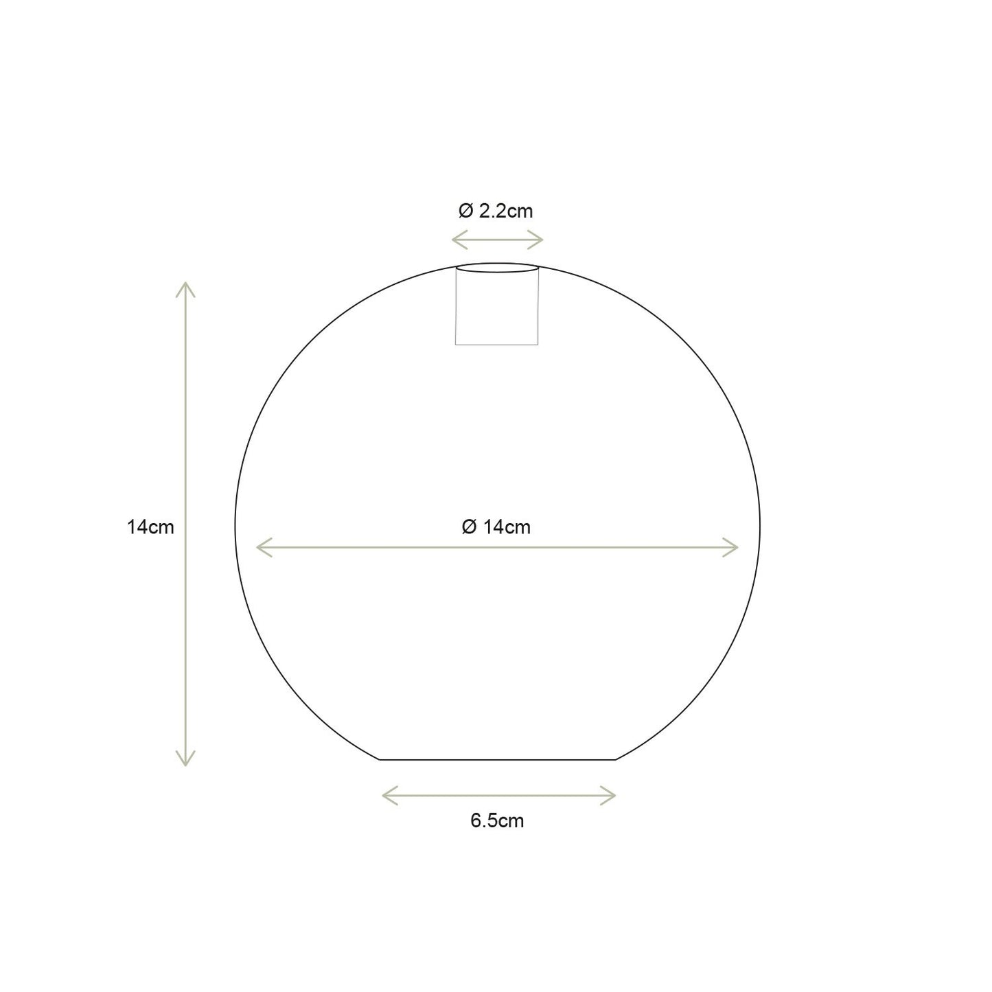 vtwonen | Kerzenständer Perle 14cm