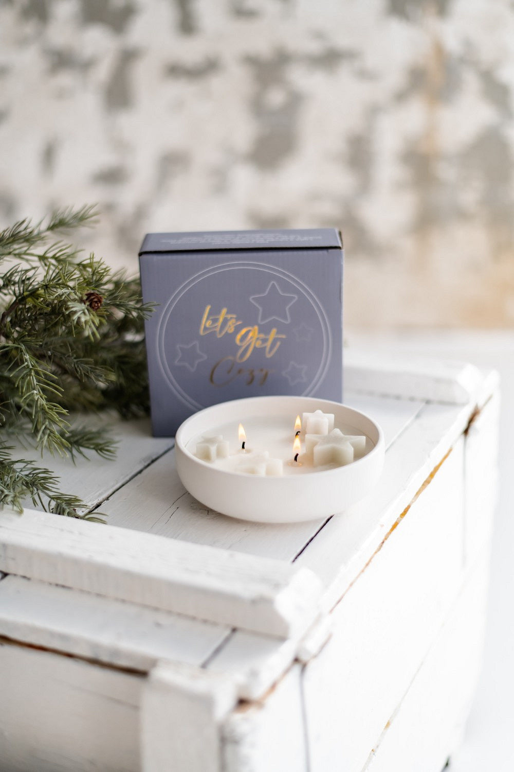 Home Society | Kaars star bowl grijs