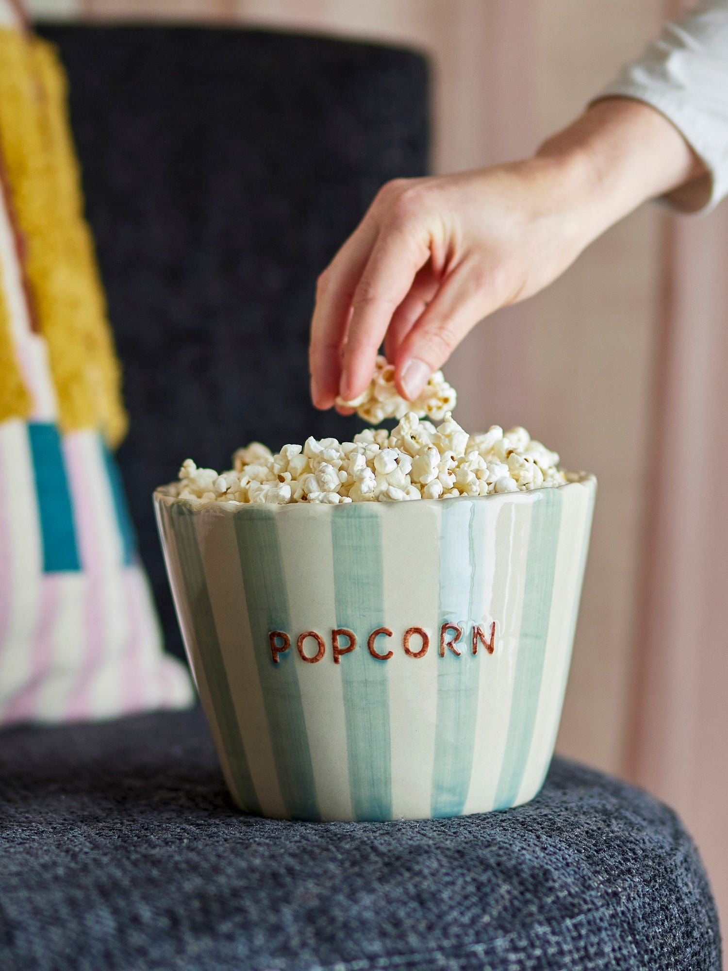 Bloomingville Chip Kom Popcorn Gestreept