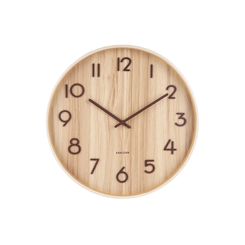 Karlsson Wandklok Puur eiken 40cm