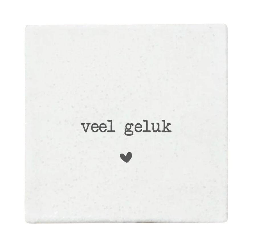 Label2X | Tegeltje veel geluk