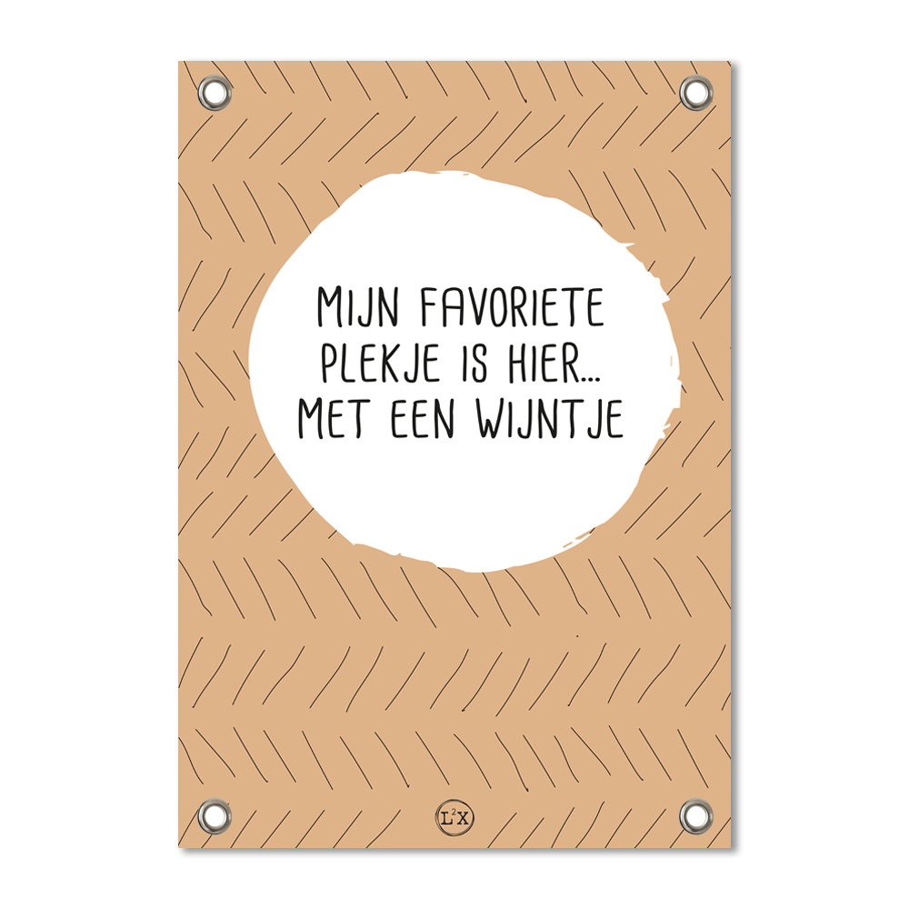 Tuinposter mijn favoriete plekje yellowsun