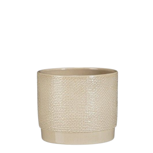 Selected by | Pot Maxim rond beige jute 23,5cm