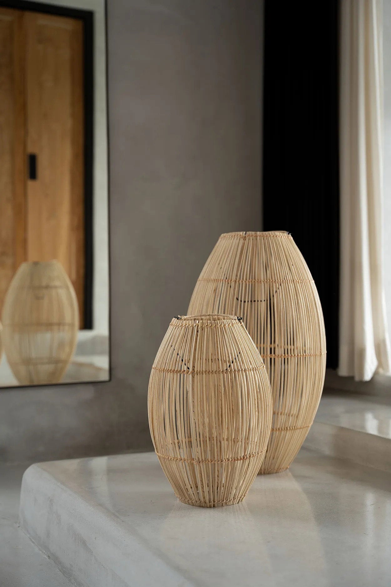 Bazar Bizar Zuri Hanglamp naturel M