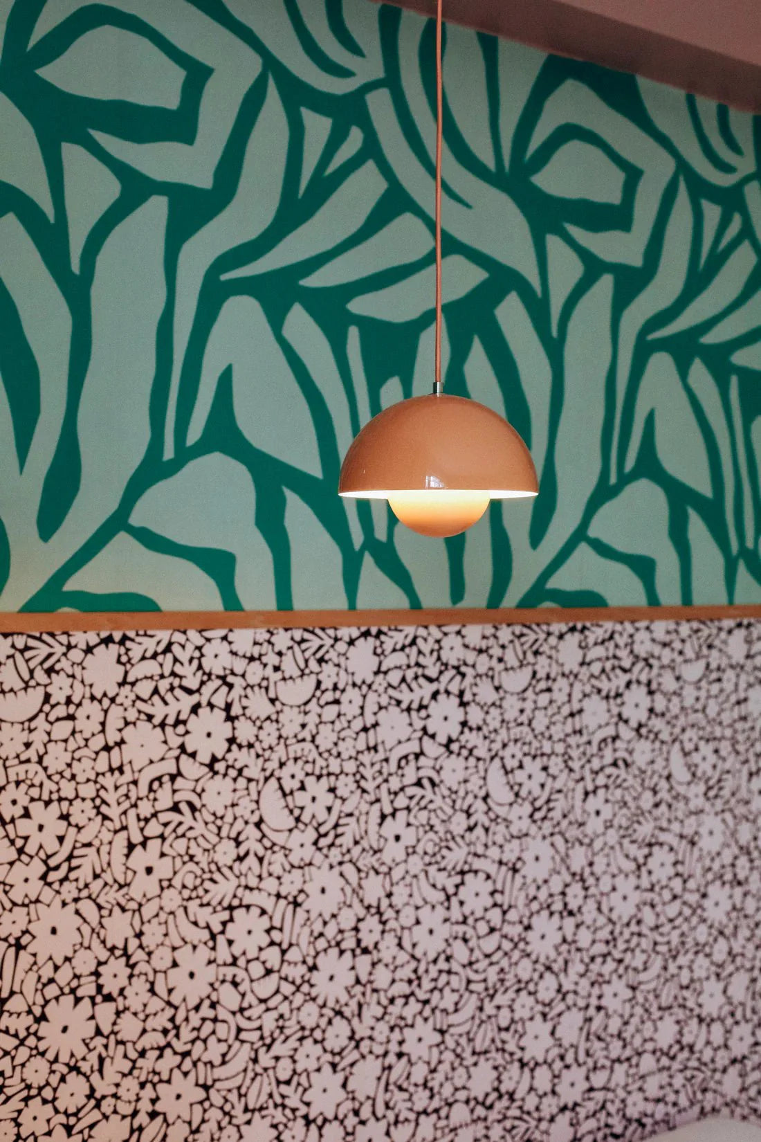 Behang Meet Me at the Wall - Flow Grean 1 - Sabine van Vessem 270cm