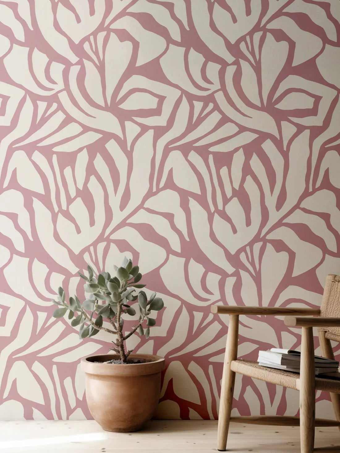 Behang Meet Me at the Wall - Flow Mauve - Sabine van Vessem 270cm