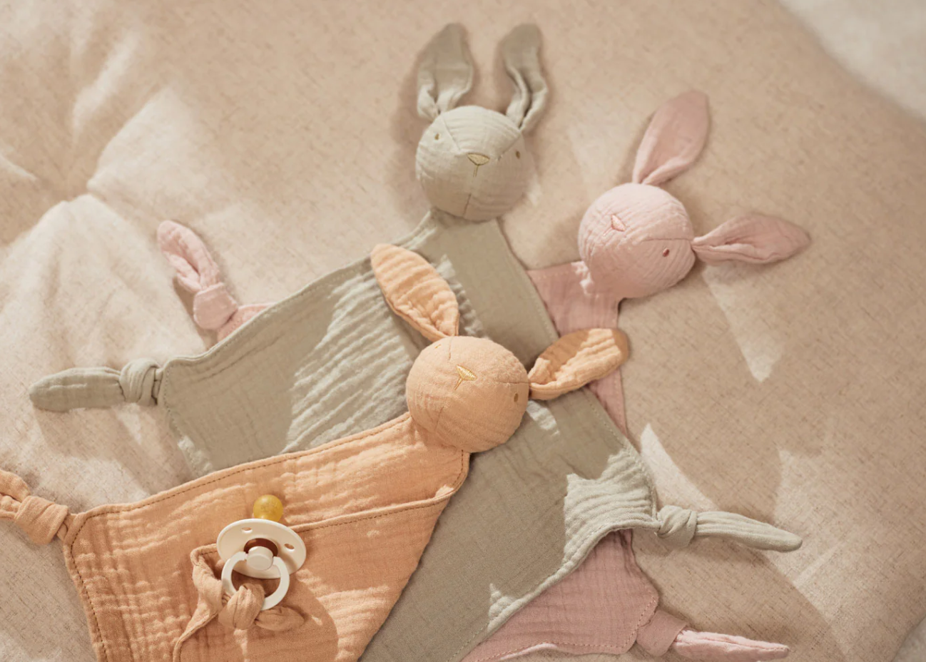 Jollein | Speendoekje bunny ears wild rose