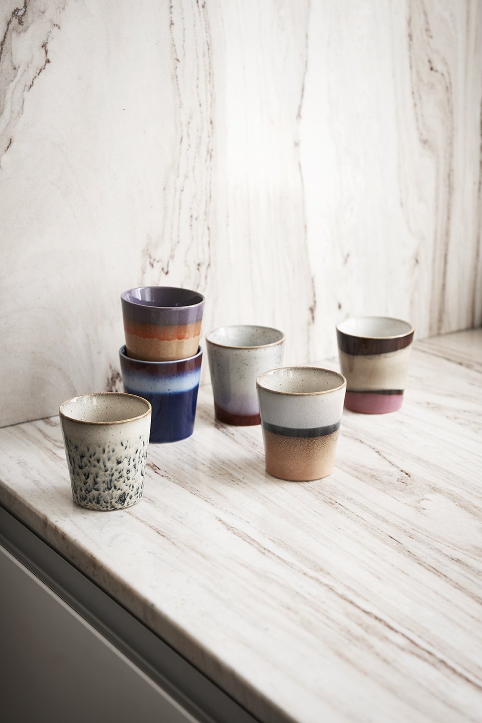 HK Living | 70's servies koffiekopje Frost