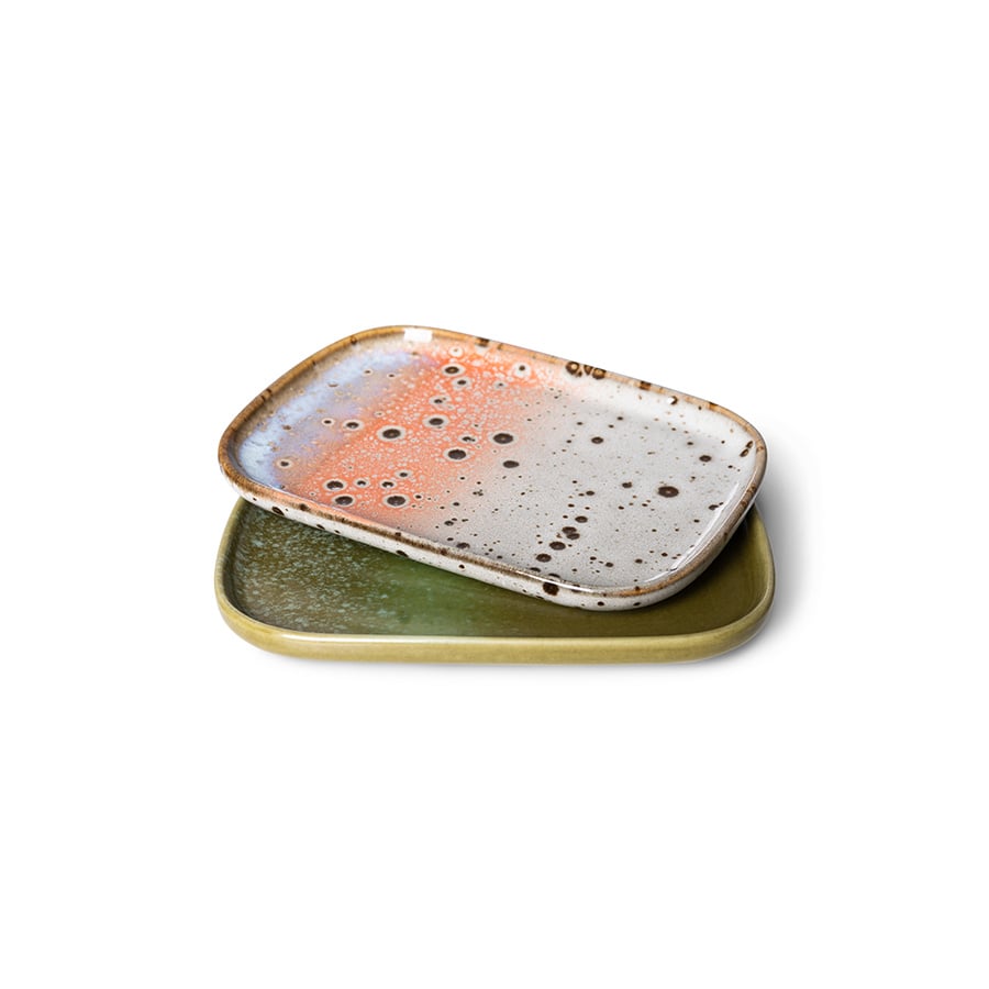 HK Living | 70's servies schaaltjes atlas set van 2