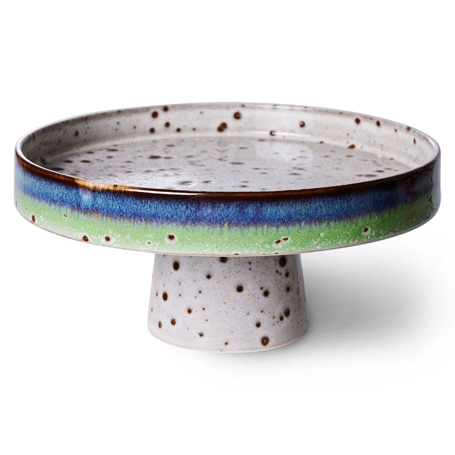 HK Living | 70's servies schaal op voet Comet