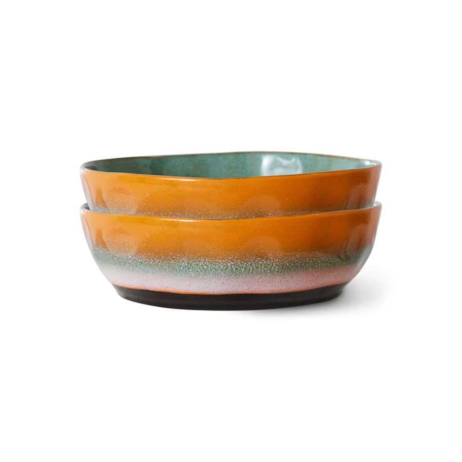 HK Living | 70's servies pasta bowl golden hour