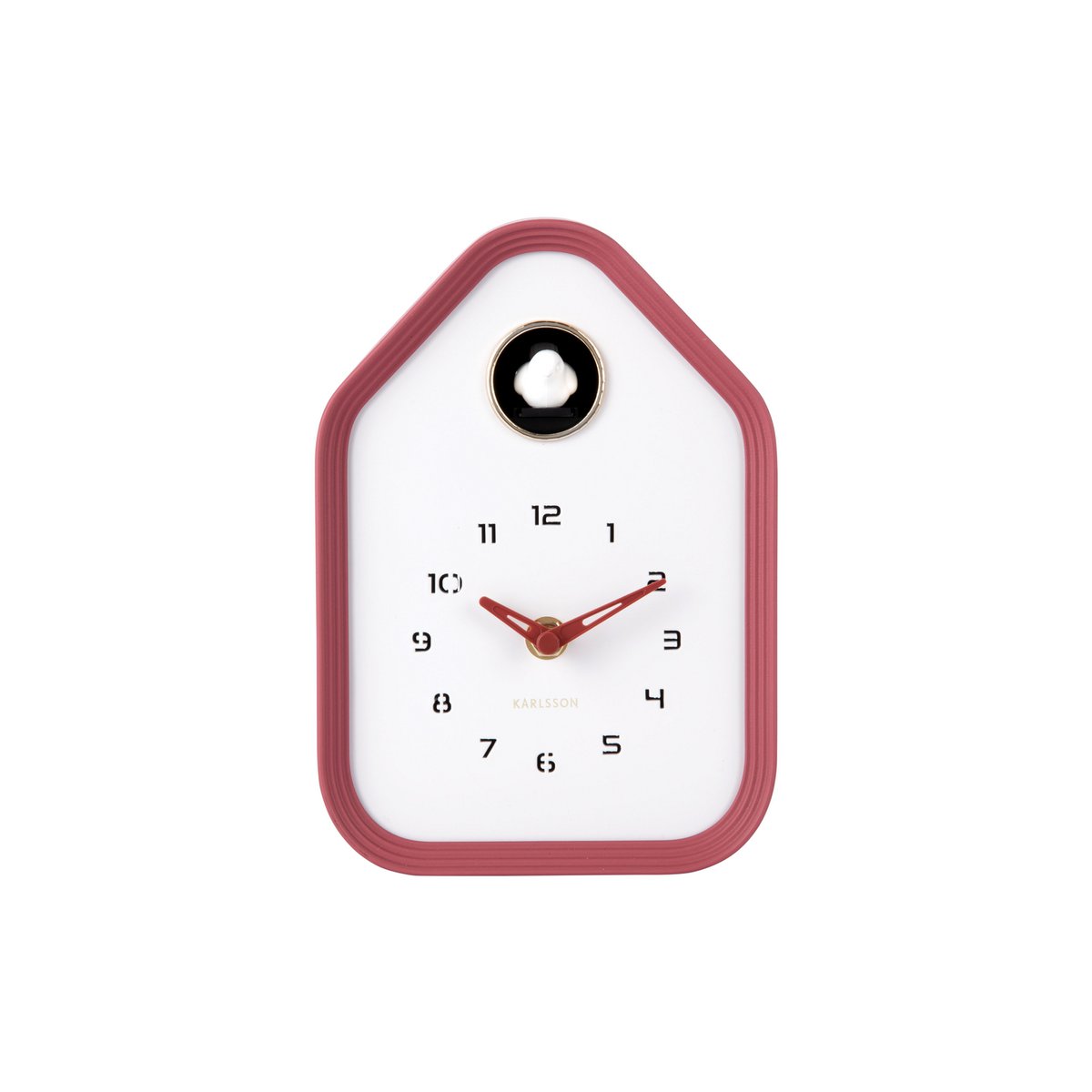 Karlsson Wand-/tafelklok Reina Koekoek Rood
